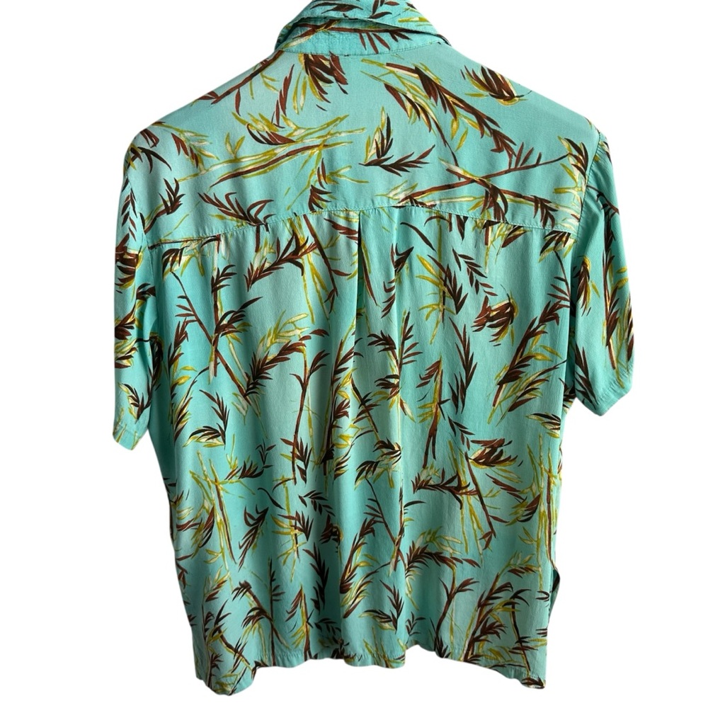 Basic Threads Retro Hawaiian Style Shirt Large - Picture 3 of 5